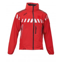 VESTE SOFTSHELL CYCLONE ROUGE RESCUE RED